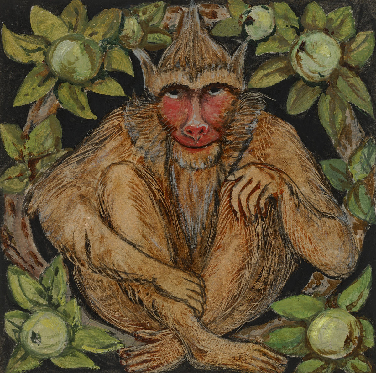 William Bell Scott - A Baboon