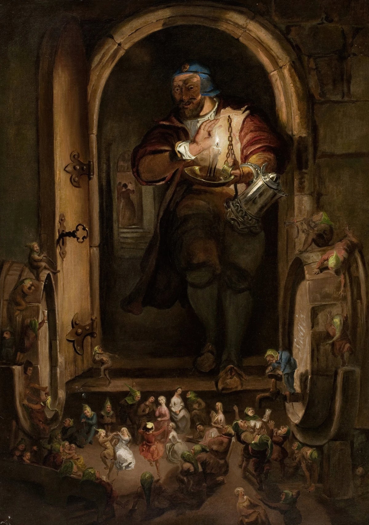William Bell Scott - The Butler's Surprise On All Hallows Eve