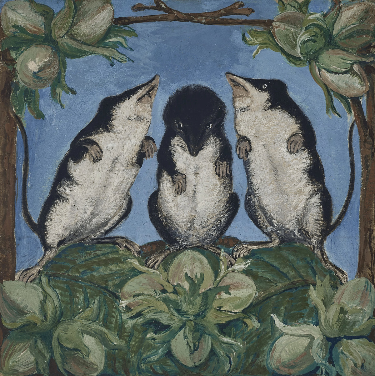William Bell Scott - Three Voles