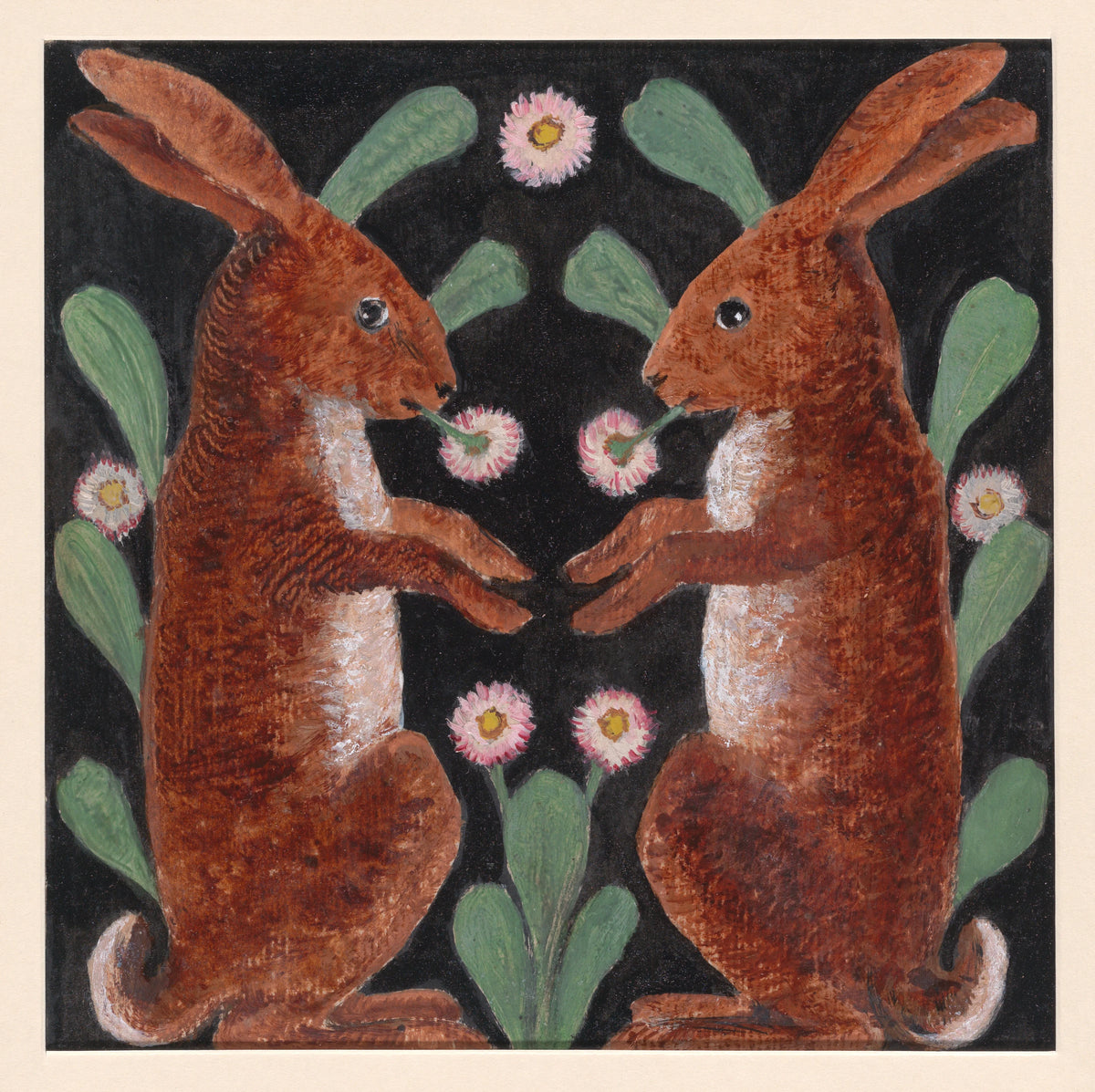 William Bell Scott - Two Hares