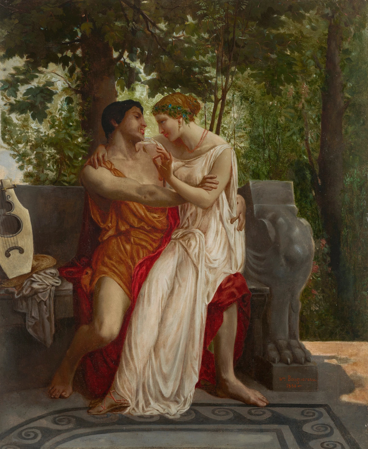 William Bouguereau - Les amoureux (1850)