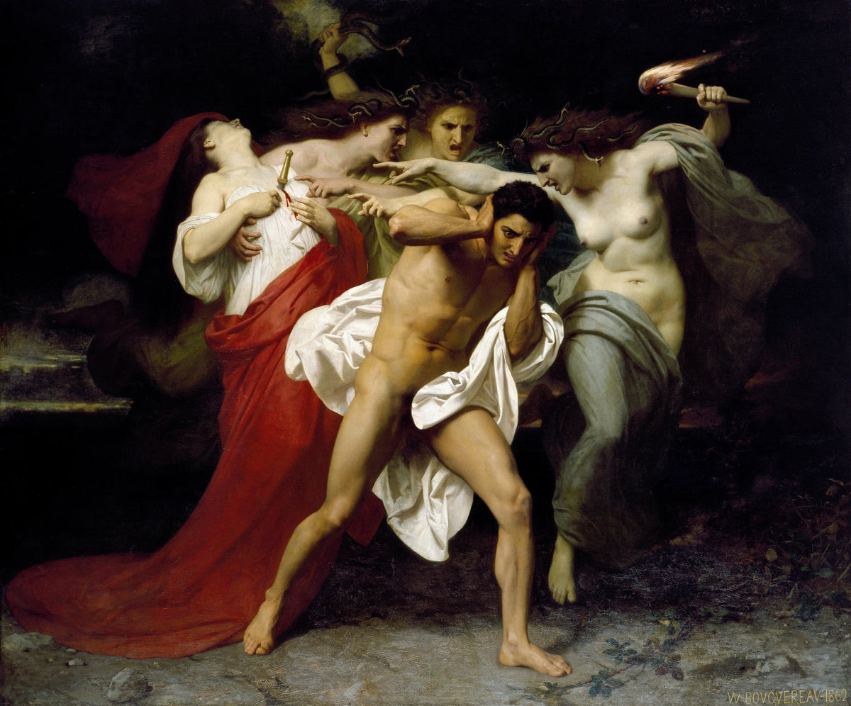 William Bouguereau - Orestes Pursued By The Furies (1862)