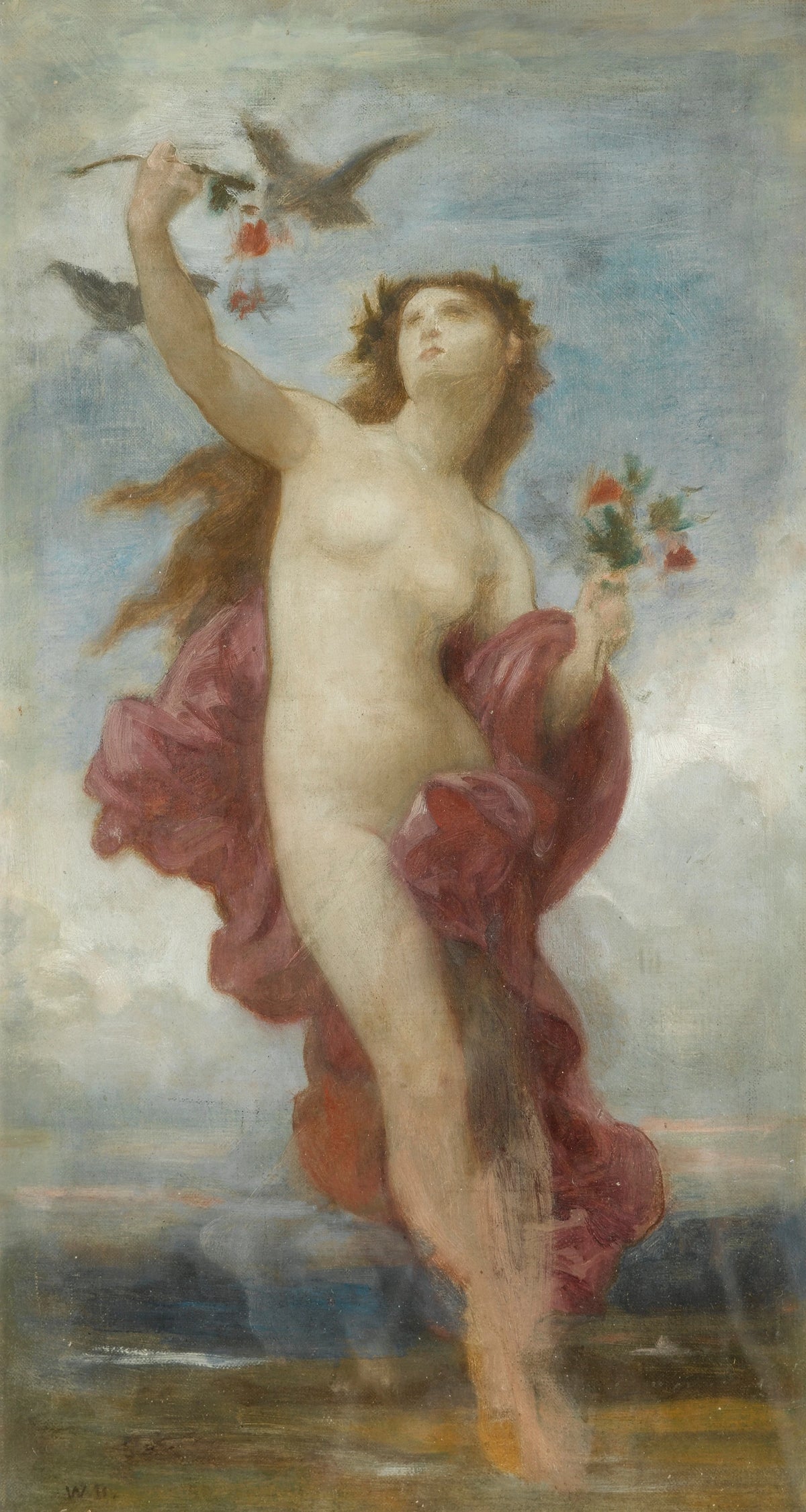 William Bouguereau - Study for le jour