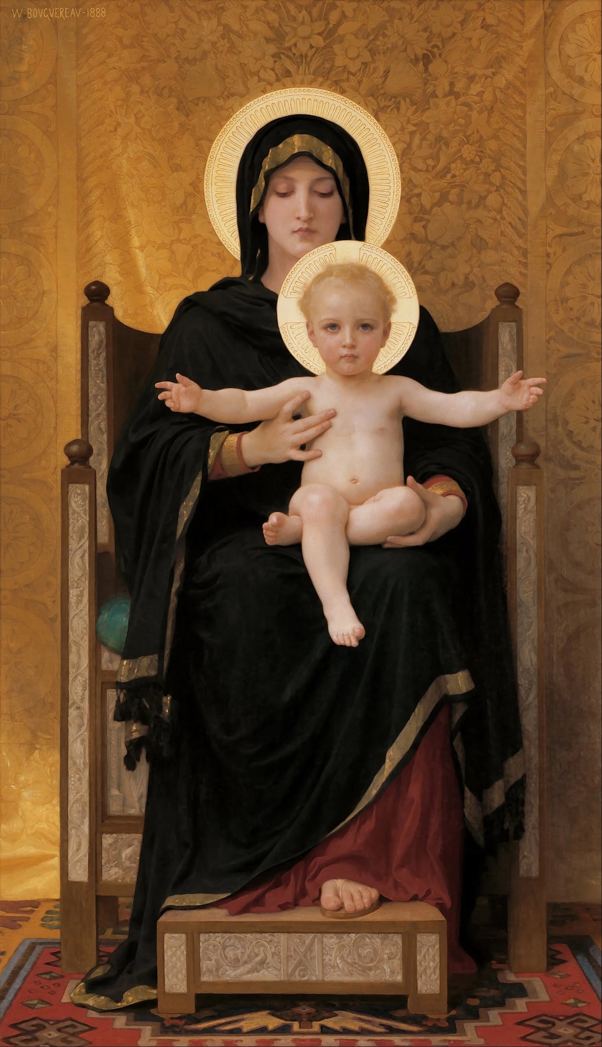 William Bouguereau - Virgin and Child (1888)