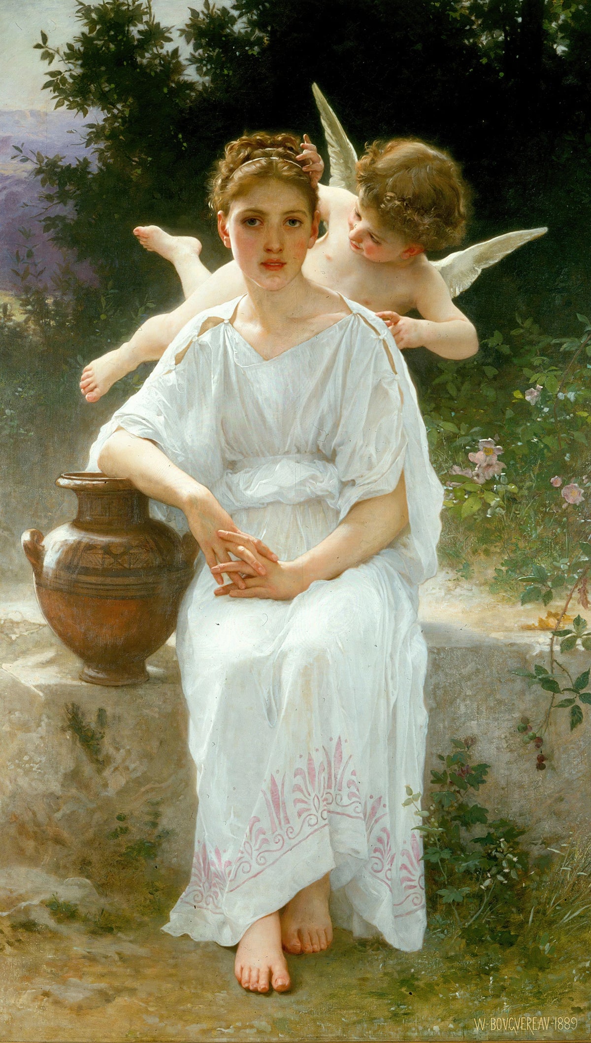William Bouguereau - Whisperings of Love (1889)