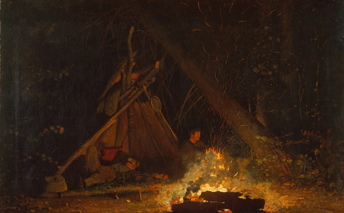 Winslow Homer - Camp Fire (1880)