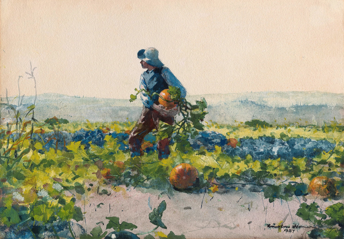 Winslow Homer - For to Be a Farmer's Boy (1887)