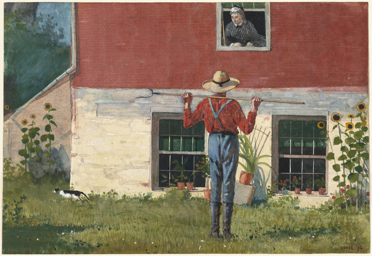 Winslow Homer - In the Garden (Rustic Courtship) (1874)