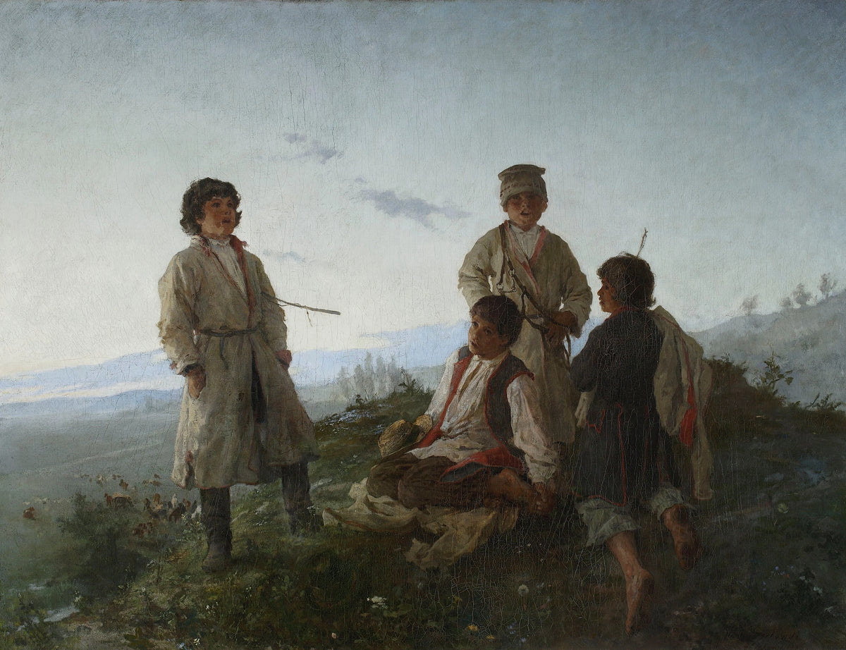 Witold Pruszkowski - When the morning glows arise (1876)