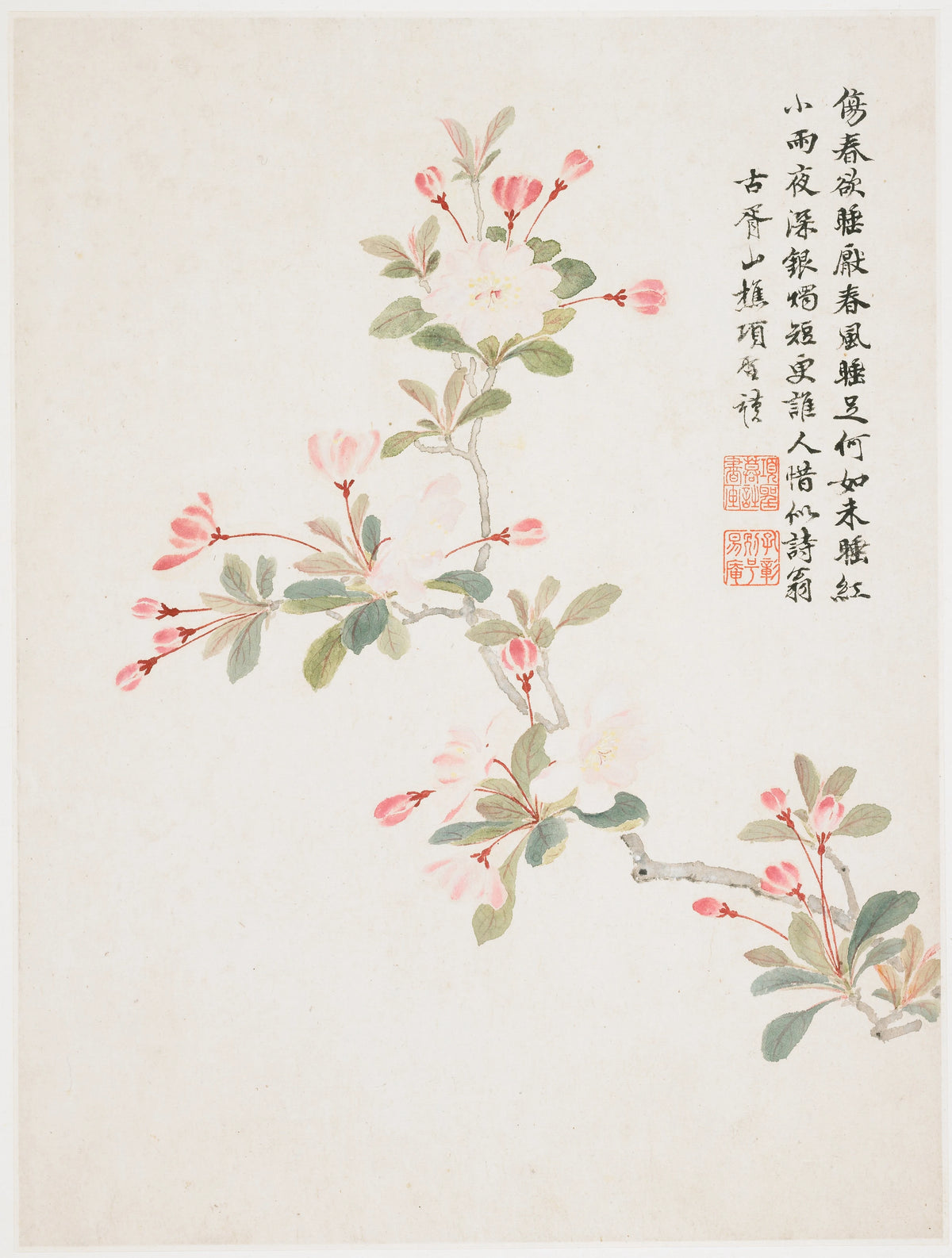 Xiang Shengmo - Crab-apple Blossom (1656)