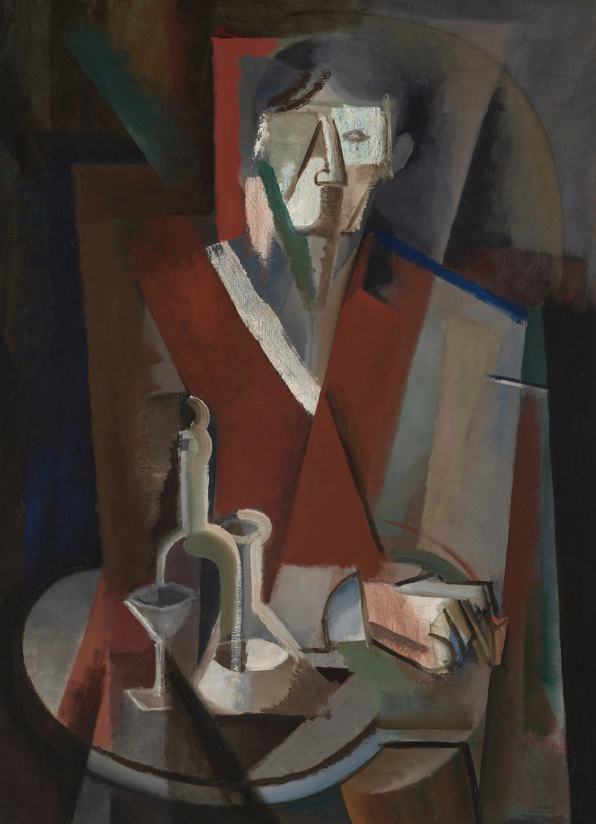 Youla Chapoval - Sans titre (L'homme à la carafe) (1947)